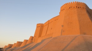The walls at sunset with the Ark in the foreground.