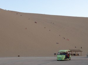 That was 'my dune'. You can see the route.