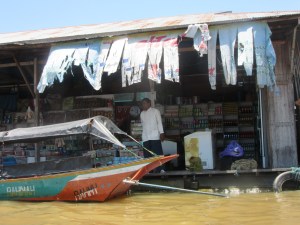 Floating village shop.