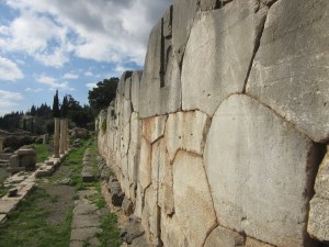Massive wall at Delphi.